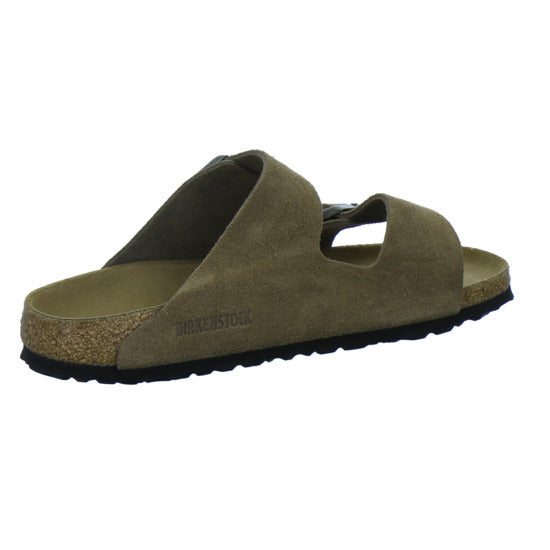 Birkenstock Pantoletten Damen Arizona Velour Hellbraun