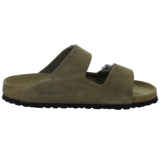 Birkenstock Pantoletten Damen Arizona Velour Hellbraun
