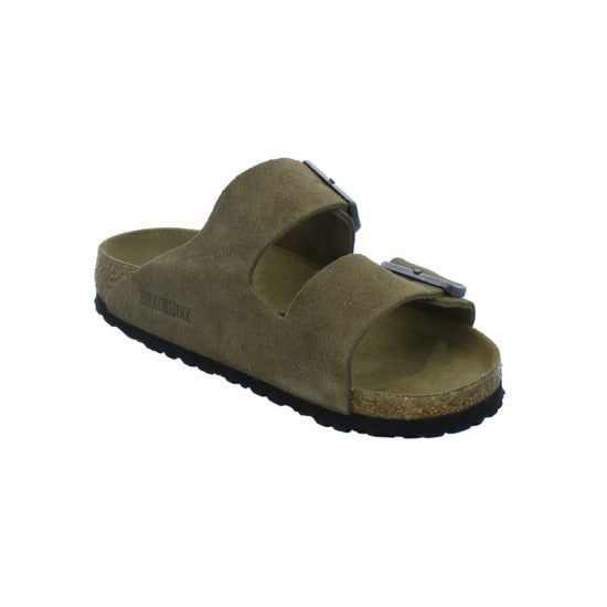 Birkenstock Pantoletten Damen Arizona Velour Hellbraun
