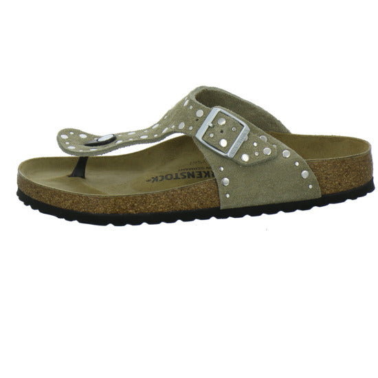 Birkenstock Gizeh Rivet Pantoletten taupe