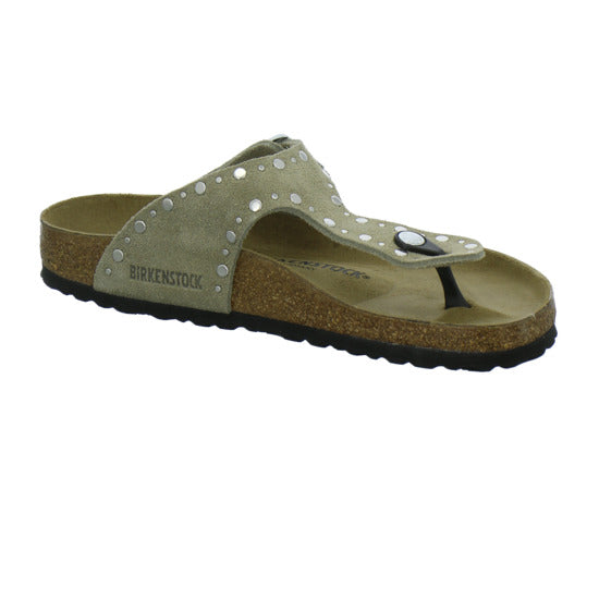 Birkenstock Gizeh Rivet Pantoletten taupe