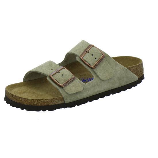 Birkenstock Arizona SF Pantoletten taupe - 360° Ansicht