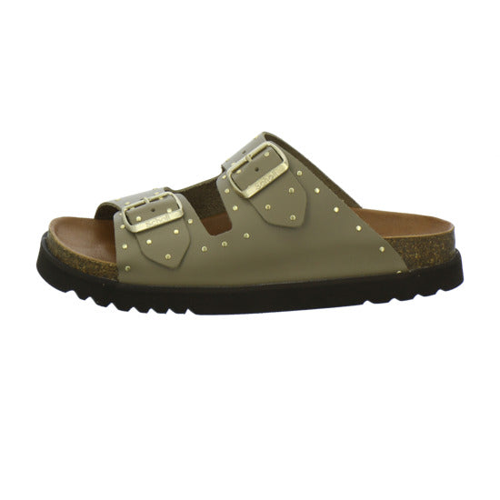 Scholl Beatriz Pantoletten taupe - 360° Ansicht