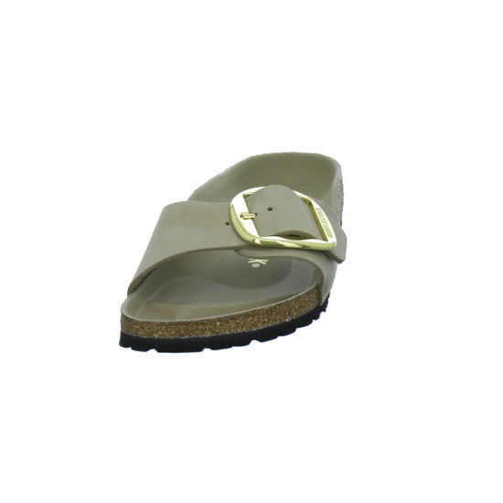 Birkenstock Pantoletten Damen Madrid Big Buckle taupe
