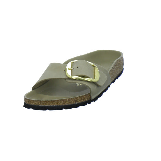 Birkenstock Pantoletten Damen Madrid Big Buckle taupe