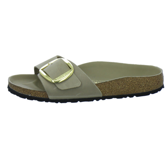 Birkenstock Pantoletten Damen Madrid Big Buckle taupe