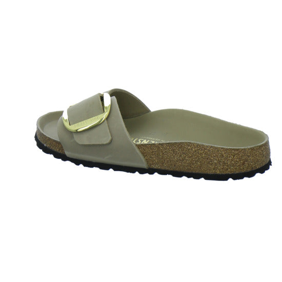 Birkenstock Pantoletten Damen Madrid Big Buckle taupe