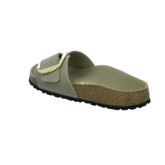 Birkenstock Pantoletten Damen Madrid Big Buckle taupe