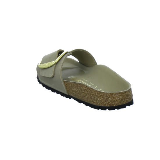 Birkenstock Pantoletten Damen Madrid Big Buckle taupe