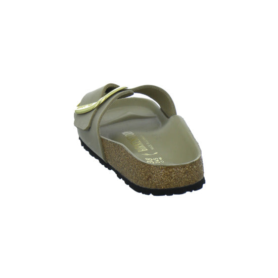 Birkenstock Pantoletten Damen Madrid Big Buckle taupe