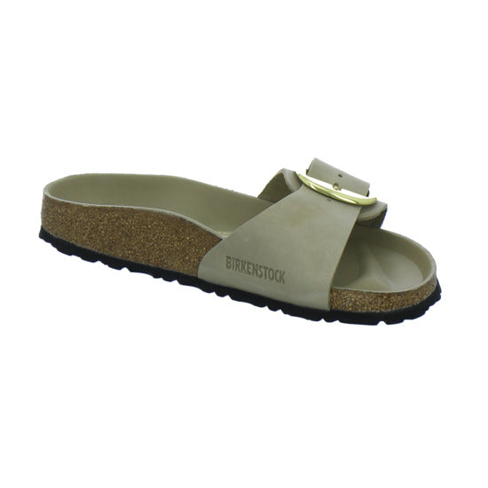 Birkenstock Pantoletten Damen Madrid Big Buckle taupe