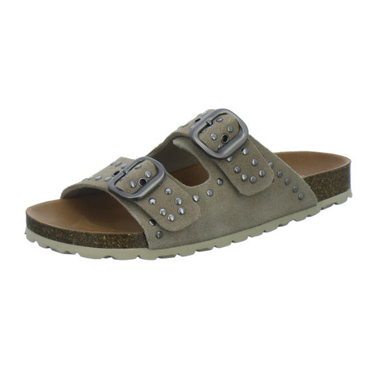 Verbenas Pantoletten Damen taupe