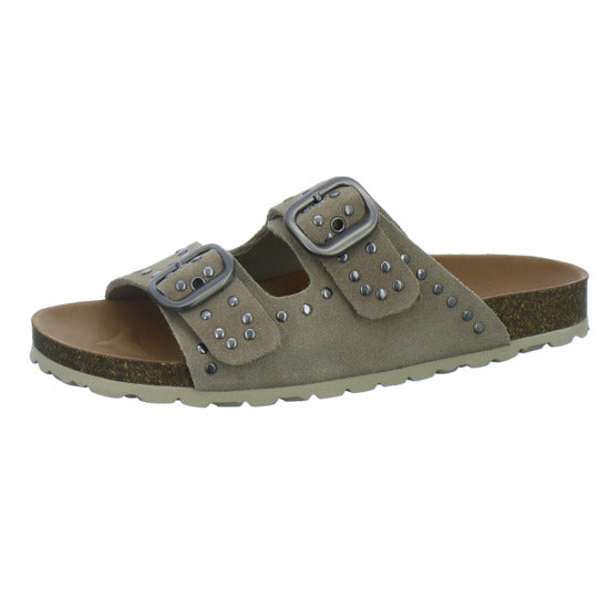 Verbenas Pantoletten Damen taupe