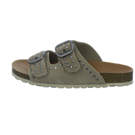 Verbenas Pantoletten Damen taupe