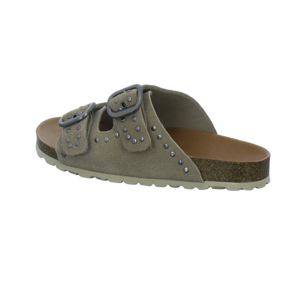 Verbenas Pantoletten Damen taupe