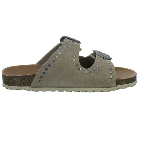 Verbenas Pantoletten Damen taupe