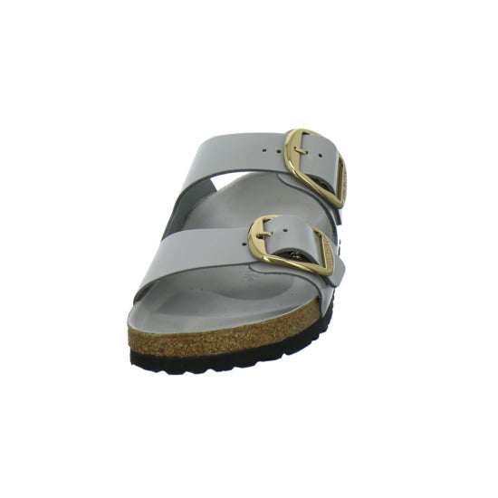 Birkenstock Arizona BB Pantoletten Hellgrau - 360° Ansicht