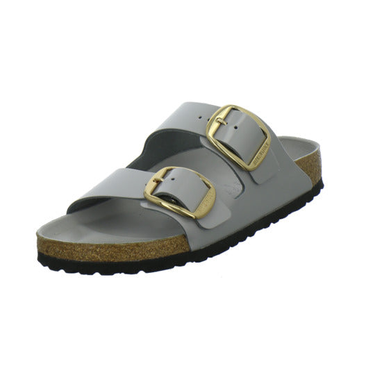 Birkenstock Arizona BB Pantoletten Hellgrau - 360° Ansicht