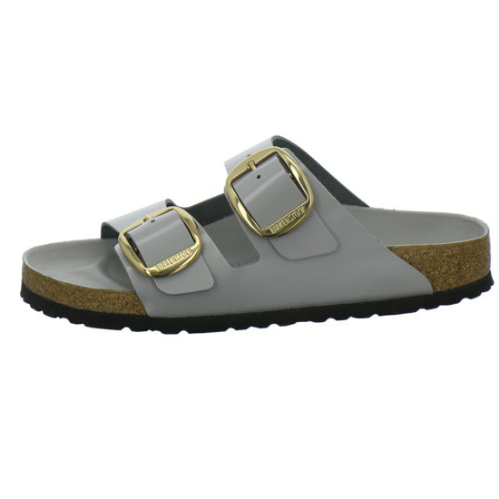 Birkenstock Arizona BB Pantoletten Hellgrau - 360° Ansicht
