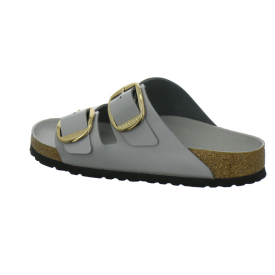 Birkenstock Arizona BB Pantoletten Hellgrau - 360° Ansicht