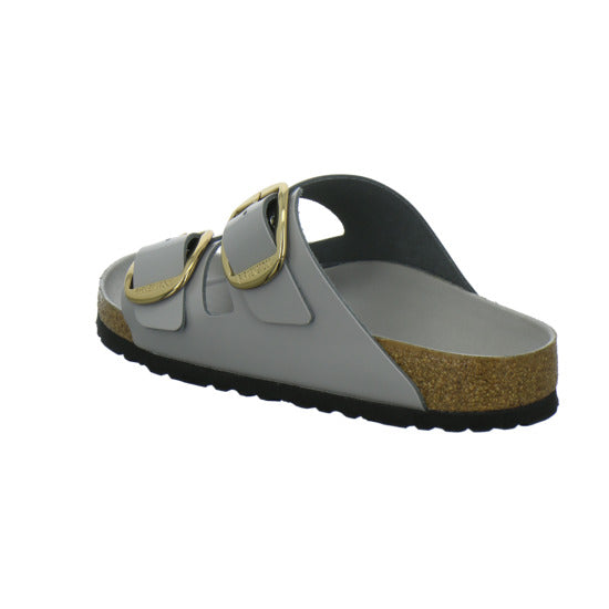 Birkenstock Arizona BB Pantoletten Hellgrau - 360° Ansicht