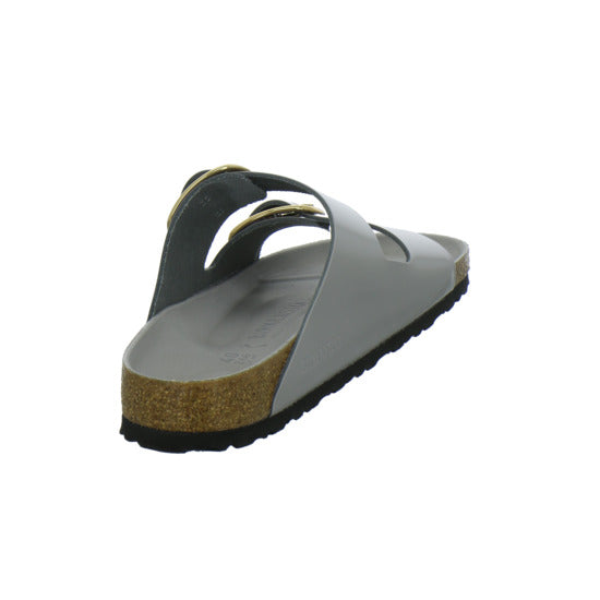 Birkenstock Arizona BB Pantoletten Hellgrau - 360° Ansicht