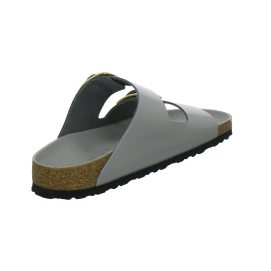 Birkenstock Arizona BB Pantoletten Hellgrau - 360° Ansicht