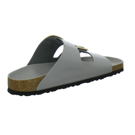 Birkenstock Arizona BB Pantoletten Hellgrau - 360° Ansicht