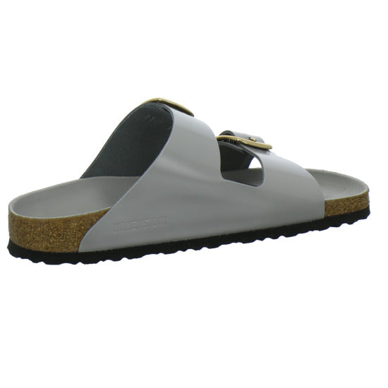 Birkenstock Arizona BB Pantoletten Hellgrau - 360° Ansicht