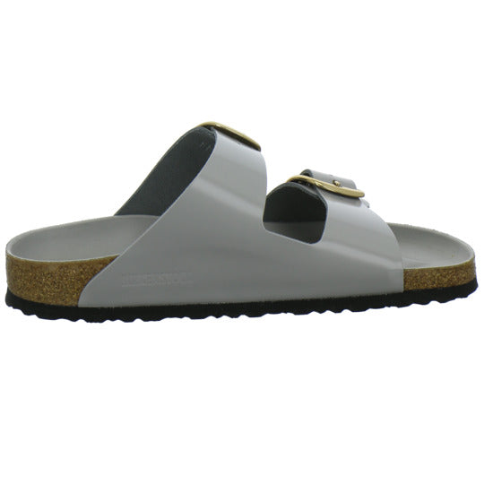 Birkenstock Arizona BB Pantoletten Hellgrau - 360° Ansicht