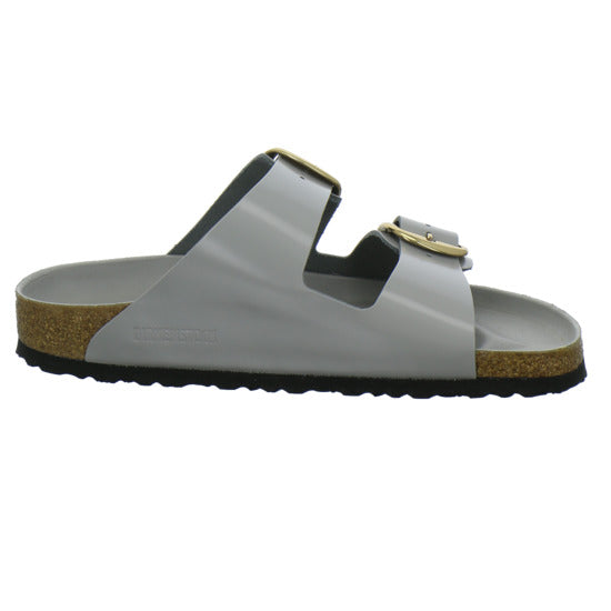 Birkenstock Arizona BB Pantoletten Hellgrau - 360° Ansicht