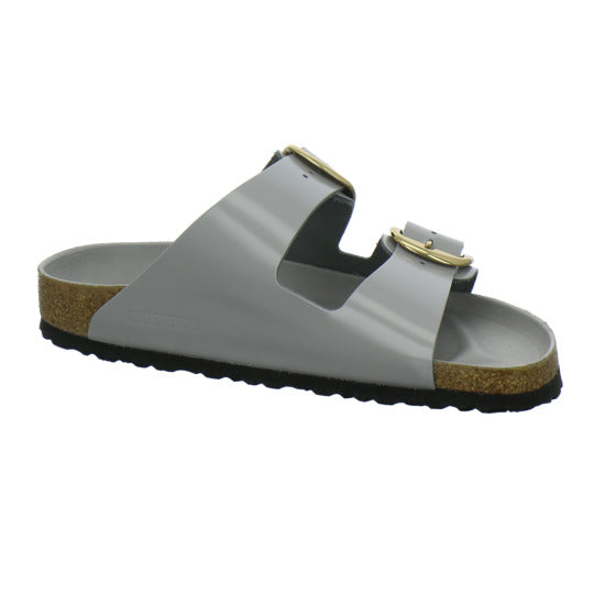Birkenstock Arizona BB Pantoletten Hellgrau - 360° Ansicht