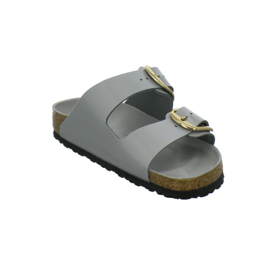 Birkenstock Arizona BB Pantoletten Hellgrau - 360° Ansicht