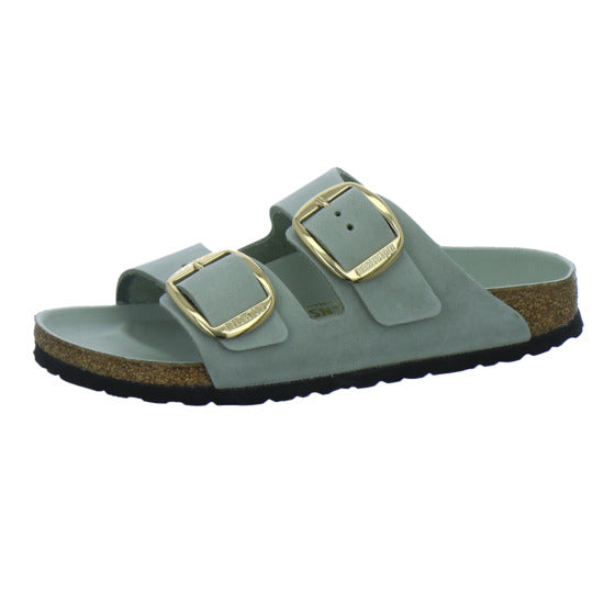 Birkenstock Pantoletten Damen Arizona Big Buckle Hellgrün