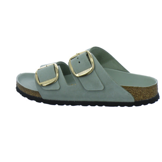 Birkenstock Pantoletten Damen Arizona Big Buckle Hellgrün