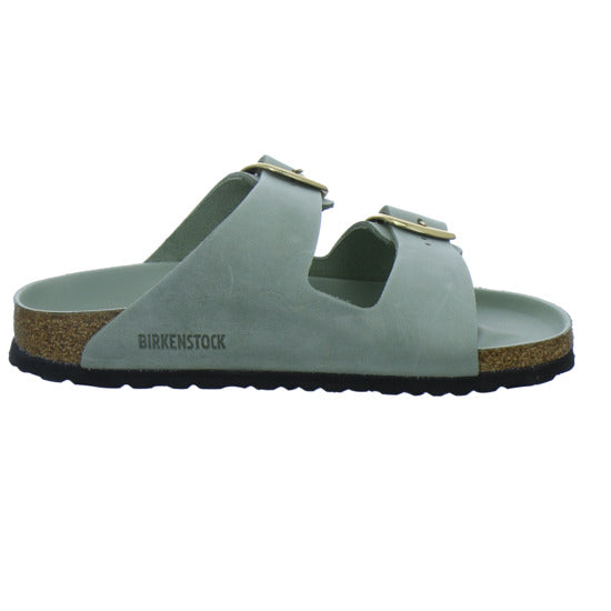 Birkenstock Pantoletten Damen Arizona Big Buckle Hellgrün