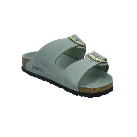 Birkenstock Pantoletten Damen Arizona Big Buckle Hellgrün