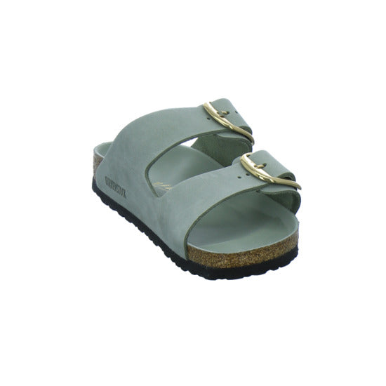 Birkenstock Pantoletten Damen Arizona Big Buckle Hellgrün