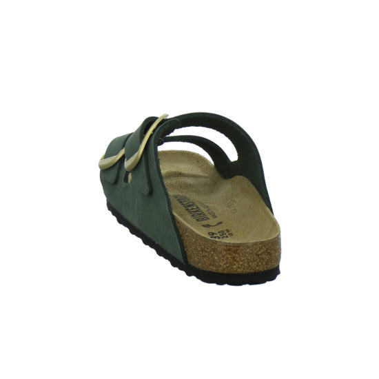 Birkenstock Arizona Big Buckle Pantoletten oliv - 360° Ansicht