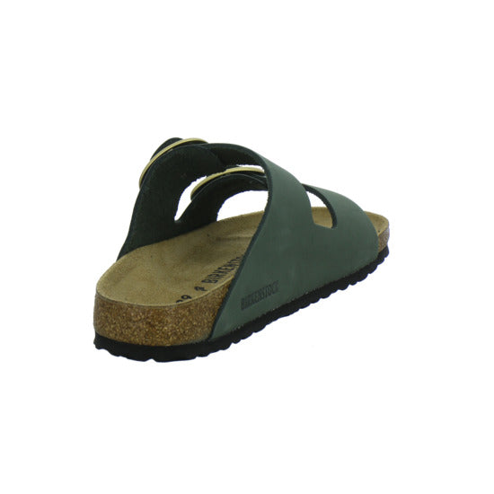 Birkenstock Arizona Big Buckle Pantoletten oliv - 360° Ansicht