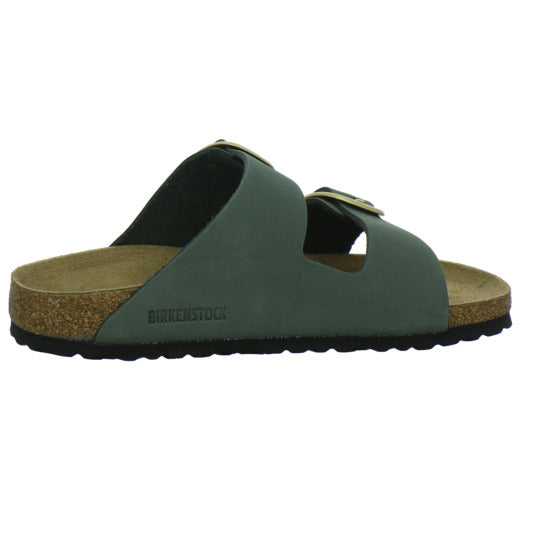 Birkenstock Arizona Big Buckle Pantoletten oliv - 360° Ansicht