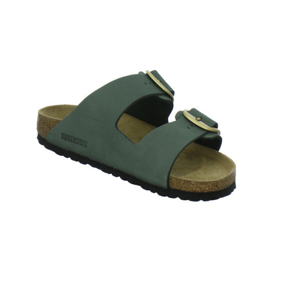 Birkenstock Arizona Big Buckle Pantoletten oliv - 360° Ansicht