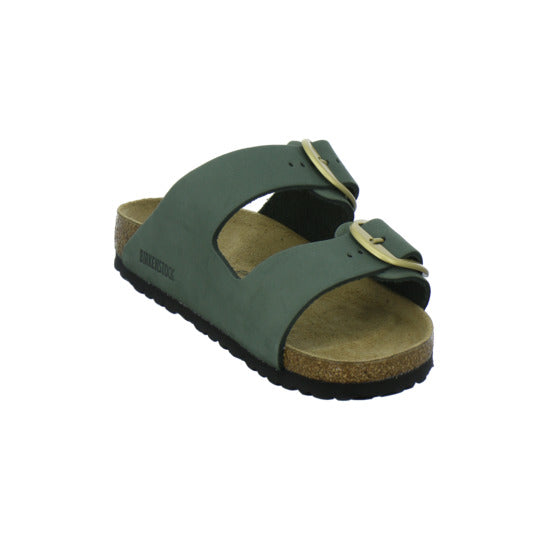 Birkenstock Arizona Big Buckle Pantoletten oliv - 360° Ansicht