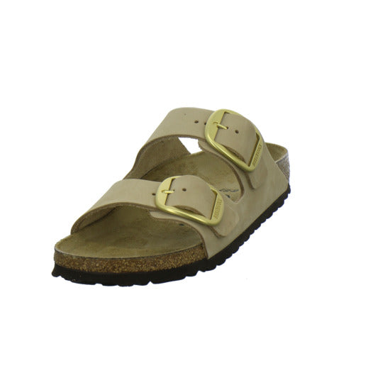 Birkenstock Arizona Big Buckle Pantoletten Beige - 360° Ansicht