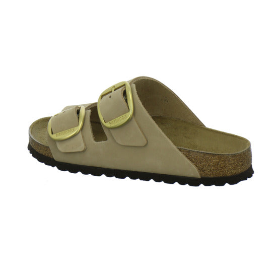 Birkenstock Arizona Big Buckle Pantoletten Beige - 360° Ansicht