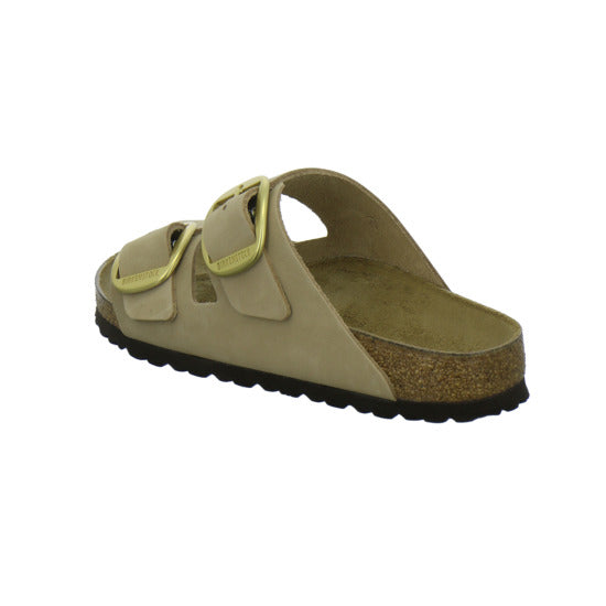 Birkenstock Arizona Big Buckle Pantoletten Beige - 360° Ansicht