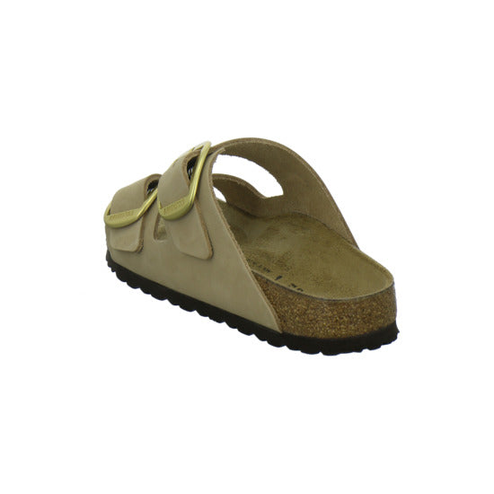 Birkenstock Arizona Big Buckle Pantoletten Beige - 360° Ansicht