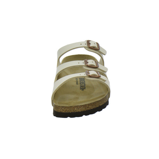 Birkenstock Florida Pantoletten Beige - 360° Ansicht
