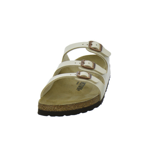Birkenstock Florida Pantoletten Beige - 360° Ansicht