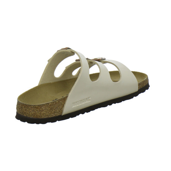 Birkenstock Florida Pantoletten Beige - 360° Ansicht